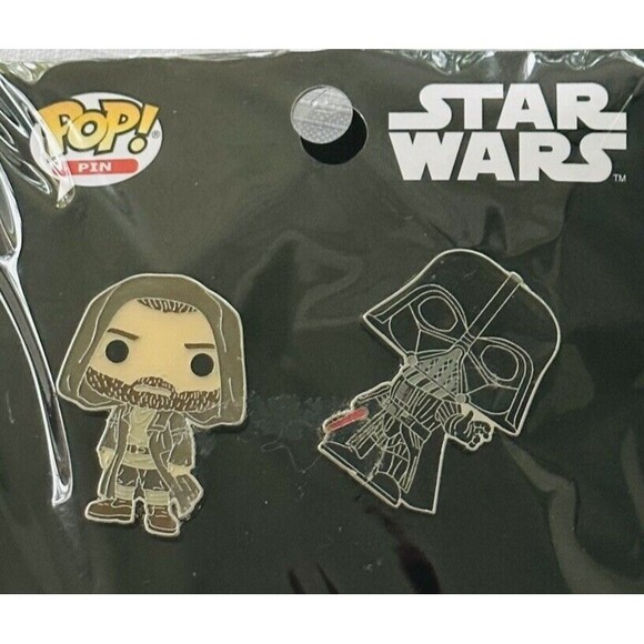 Funko Star Wars 4PK Obi Wan Kenobi Darth Vader Enamel Pin Set New - Picture 3 of 4